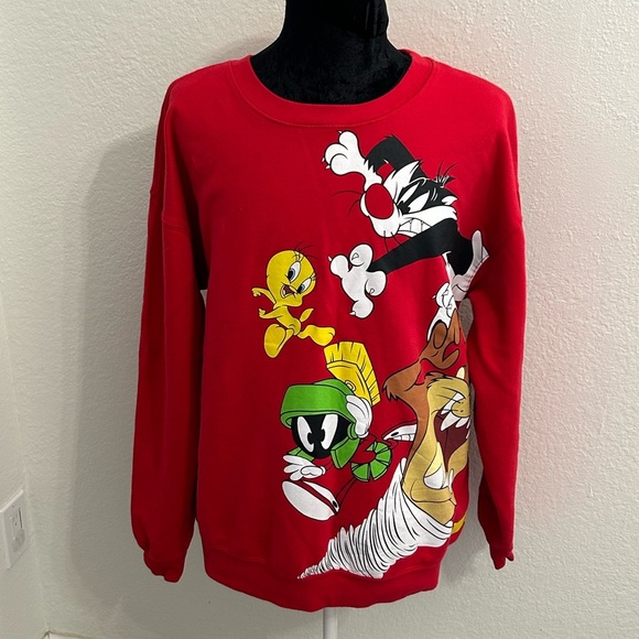 Looney Tunes Crew Neck Sweatshirt XL - Picture 1 of 7
